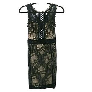 Black lace dress